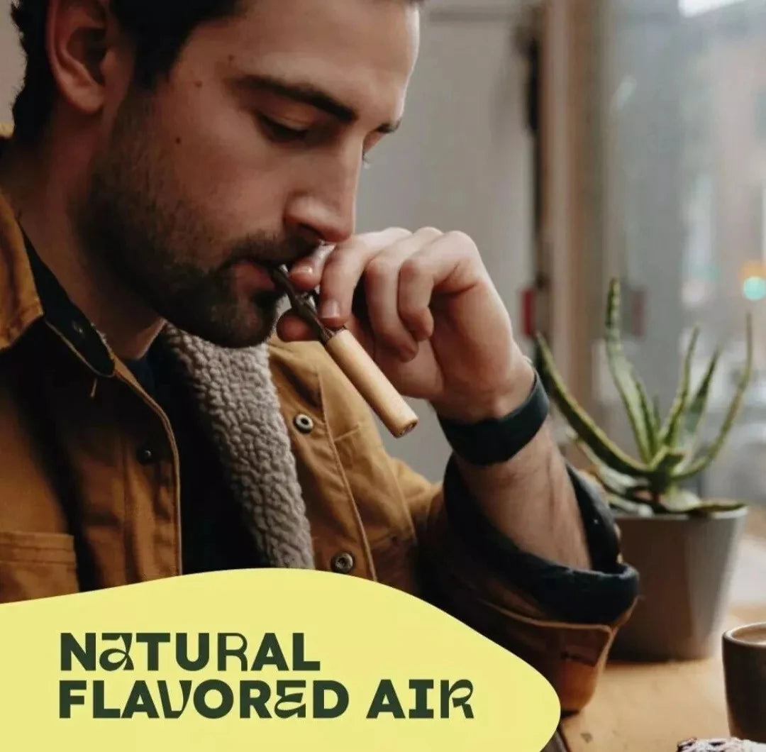 Quit Smoking Inhaler Stick Natural Flavors Stop Smoking Wood Stick Craving Relief Inhaler Smokeless Air Inhaler Aromatherapy